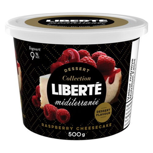 Liberté Méditerranée 9% Yogurt Raspberry Cheesecake 500 g