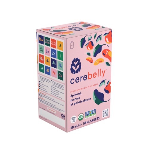 Cerebelly Canada Organic Baby Puree Kale Sweet Potato & Apple 384 ml