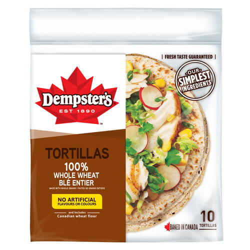 Dempster’s Tortillas 100% Whole Wheat Medium 340 g
