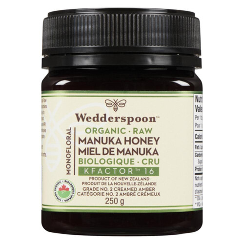 Wedderspoon Organic Manuka Raw Honey 250 g