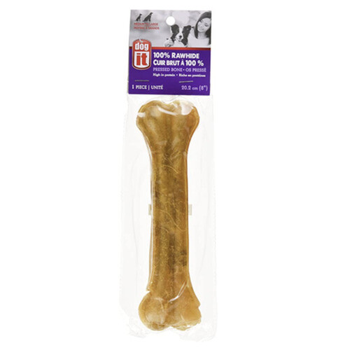 Dogit Natural Pressed Rawhide Bone 6 Inch