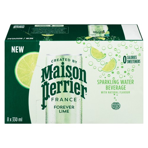 Maison Perrier Sparkling Water Lime 8 x 330 ml (cans)