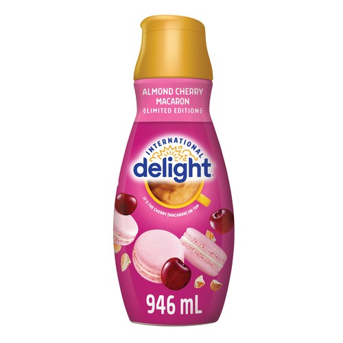 International Delight Coffee Enhancer Almond Cherry Macaron Limited Edition 946 ml