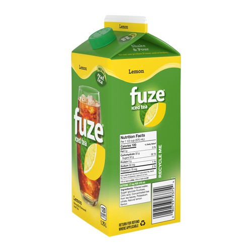 Fuze Naturally Flavoured Iced Tea Lemon 1.75 L