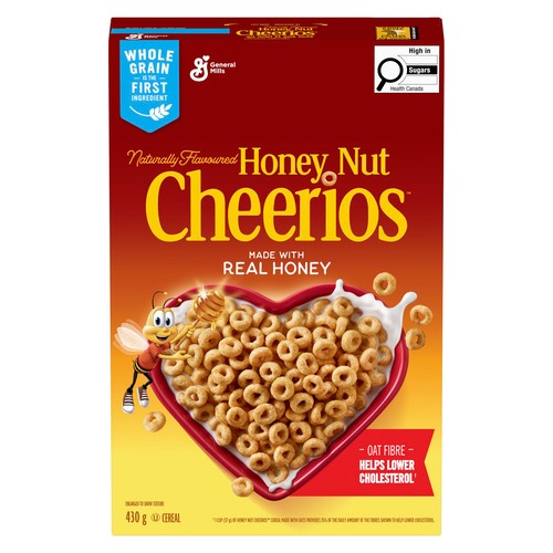Cheerios Cereal Honey Nut Whole Grains 430 g