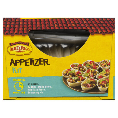 Old El Paso Appetizer Kit Mini Tortillas Bowl Mild 264 g