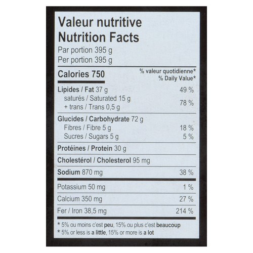 RICARDO Frozen Meal Mexican Casserole 395 g