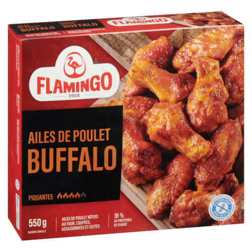 Flamingo Gluten-Free Frozen Chicken Wings Buffalo 550 g