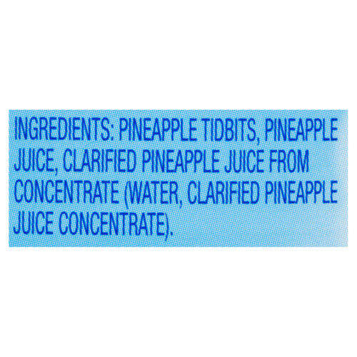 Dole Pineapple Tidbits In Pineapple Juice 398 ml
