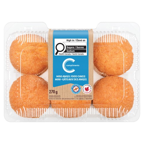Compliments Angel Food Cake Mini 270 g (frozen)