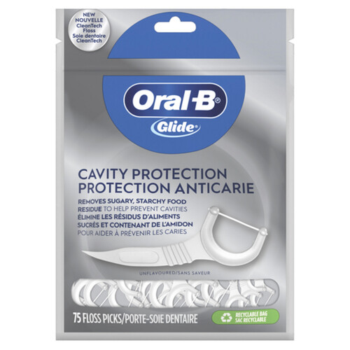 Oral-B Glide Cavity Protection Dental Picks 75 Count