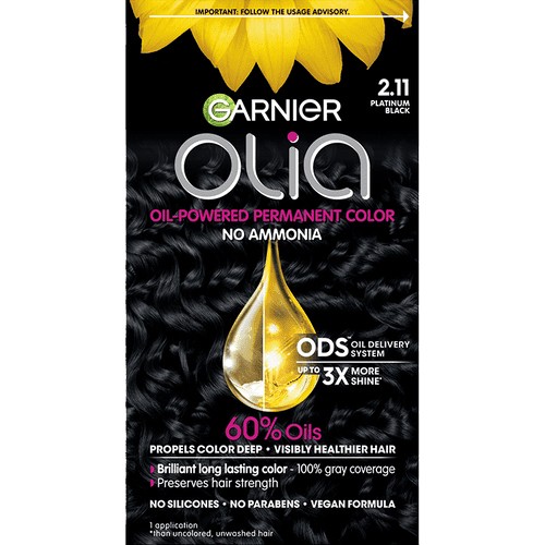 Garnier Olia Hair Dye 2.11 Platinum Black 