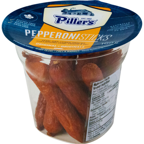 Piller's Gluten-Free Pepperoni Snack Cup Original 100 g