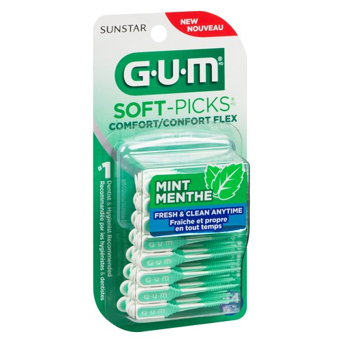 GUM Soft-Picks Dental Picks Comfort Flex 64 Count