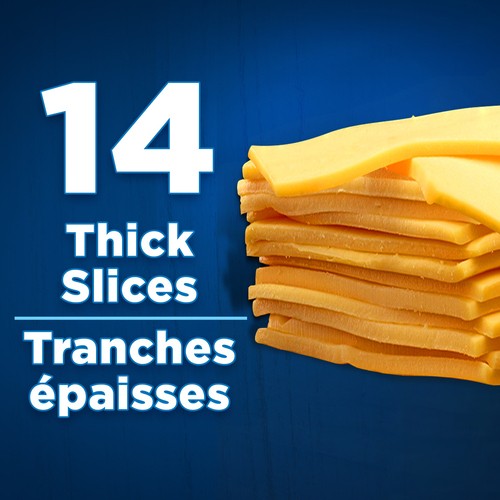 Kraft Sliced Process Cheese Extra Cheddar 14 Slices 390 g
