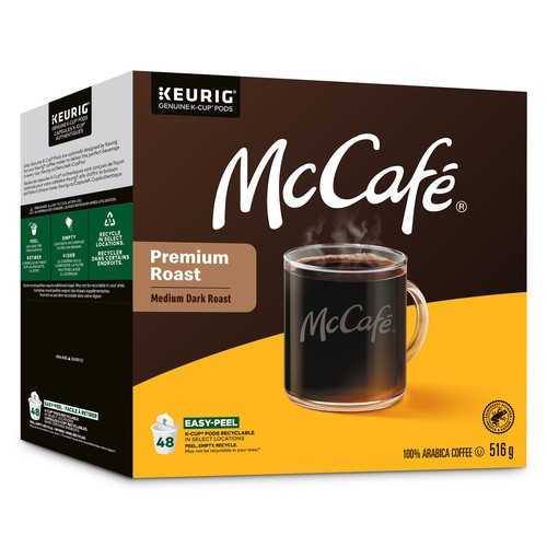 McCafé Coffee Pods Premium Dark Roast 48 K-Cups 516 g