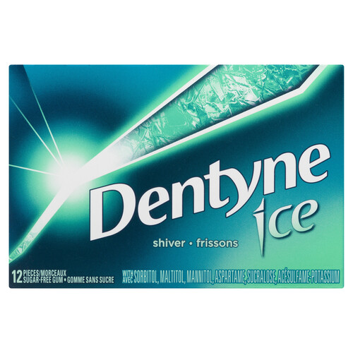 Dentyne Ice Sugar-Free Gum Shiver 12 Pieces