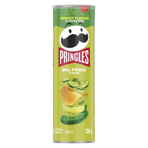 Pringles Potato Chips Dill Pickle Flavour 156 g