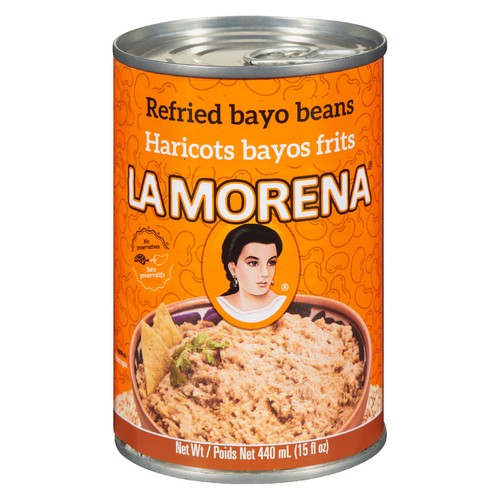 La Morena Refried Bayo Beans 440 ml