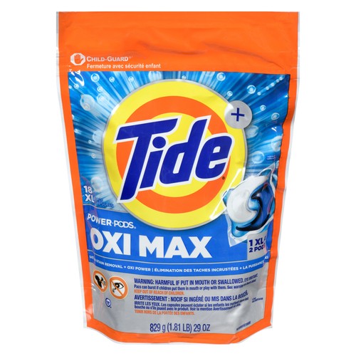 Tide Laundry Detergent Pods Original Oxi Max 18 Pacs 829 g