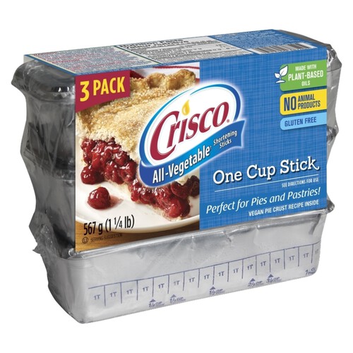 Crisco Gluten-Free Shortening Stick Vegetable 567 g