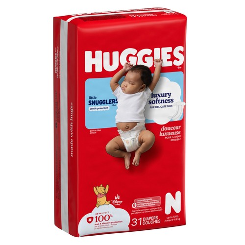 Huggies Little Snugglers Diapers New Born 31 Count