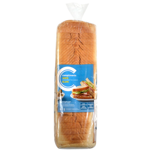 Compliments Sandwich Bread White 675 g