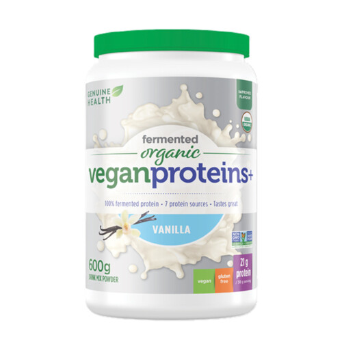 Genuine Health Organic Vegan Proteins+ Powder Vanilla 600 g