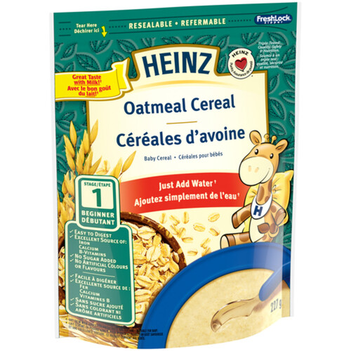 Heinz Baby Oatmeal Cereal With Milk 227 g