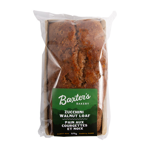 Baxter's Bakery Zucchini Walnut Loaf 575 g (frozen)