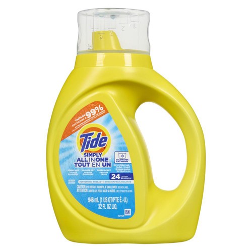 Tide Simple All In One Liquid Laundry Detergent Refreshing Breeze 946 ml