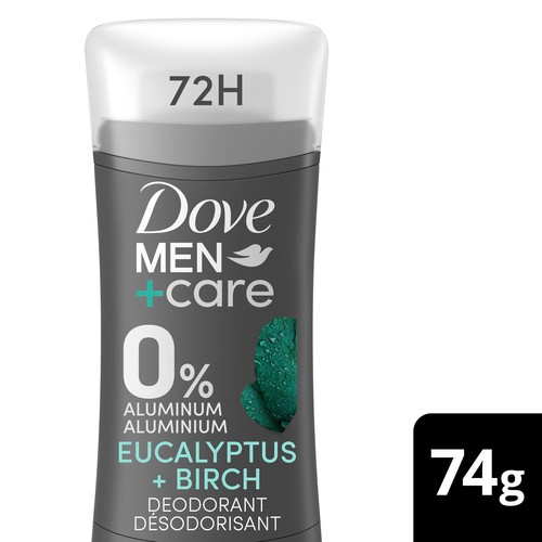 Dove Men+Care Deodorant Stick Eucalyptus + Birch For 48H Odour Protection 74 g