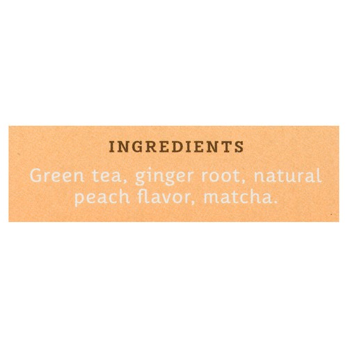 Stash Green Tea & Matcha Ginger Peach 18 Tea Bags 