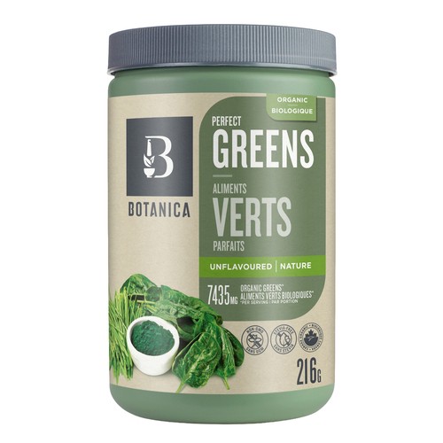Botanica Organic Nutritional Supplement Perfect Greens Unflavoured 216 g