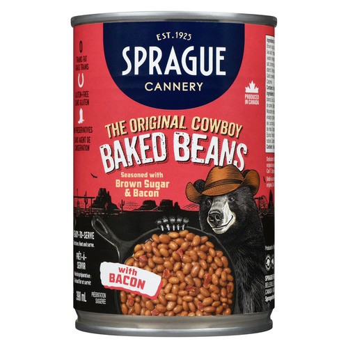 Sprague Canned Baked Beans Original Cowboy 398 ml