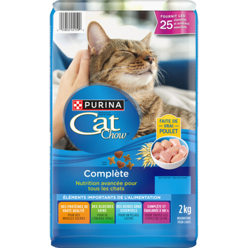 Cat Chow Complete Dry Cat Food Real Chicken 2 kg