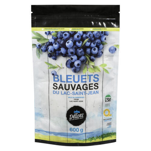 Delices Du Lac Saint-Jean Organic Frozen Wild Blueberry 600 g