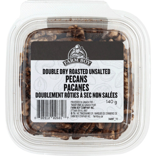 Farm Boy Double Dry Roasted Pecans Unsalted 140 g