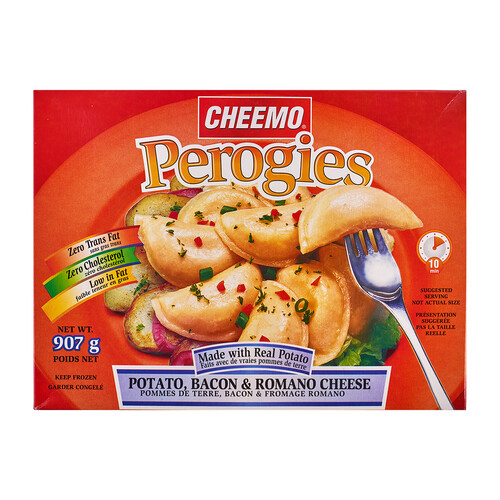 Cheemo Frozen Perogies Bacon & Romano Cheese 907 g