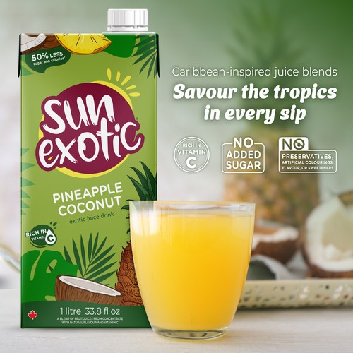 Sun Exotic Juice Pineapple & Coconut 1 L