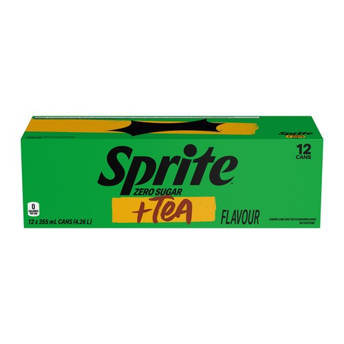 Sprite Zero Sugar Soda Tea 12 x 355 ml (cans)