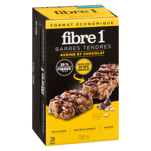 Fibre One Chewy Bars Oats & Chocolate 20 x 35 g