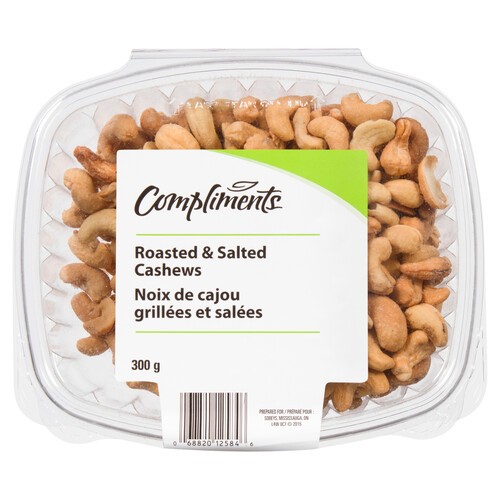 Compliments Roasted & Salted Cashews 300 g