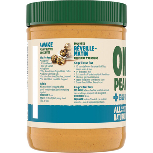 Kraft Only Peanuts All Natural Peanut Butter With Sea Salt 750 g