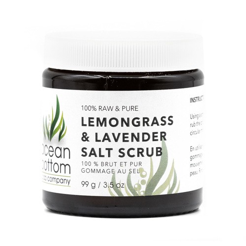 Ocean Bottom Soap Company Lemongrass & Lavender Salt Scrub 99 g