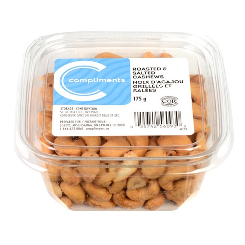 Compliments Cashews Roasted & Salted 175 g