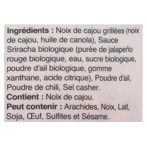 Laid Back Snacks Cashews Sriracha 120 g