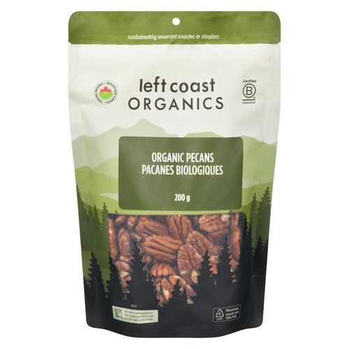 Left Coast Organics Raw Pecans 200 g