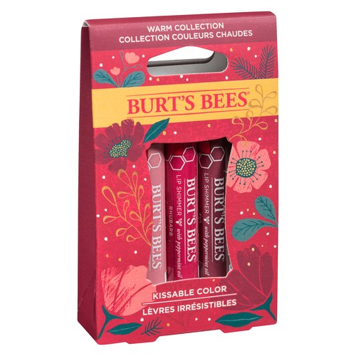 Burts Bees Canada holiday 2021 warm kissable colour lip blam 1 ea
