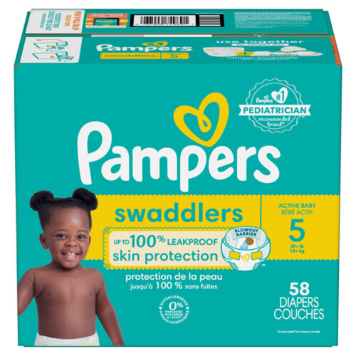 Pampers Swaddlers Active Baby Diaper Size 5 58 Count